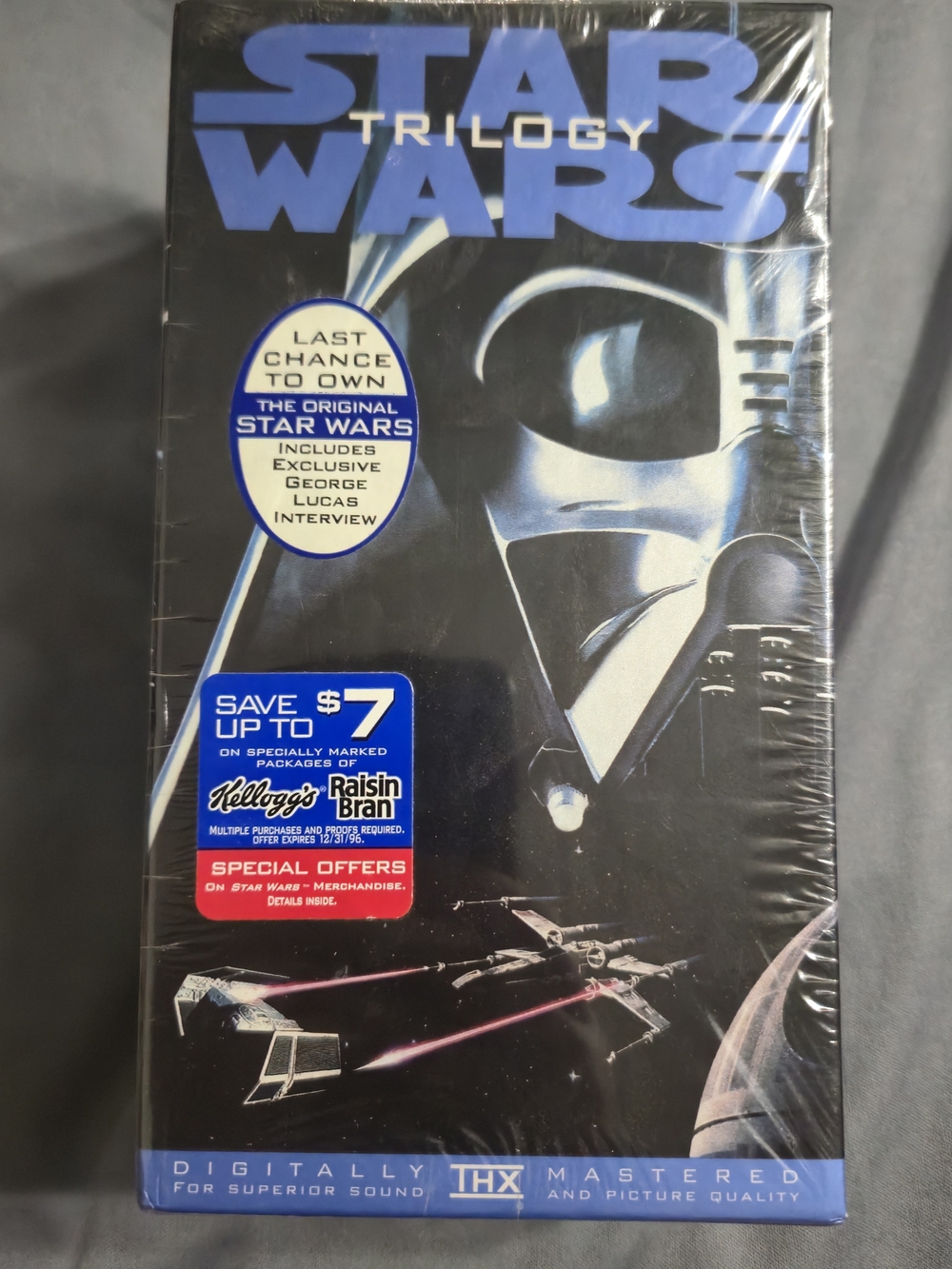 Star Wars Trilogy VHS Tapes Boxed Set NEW FACTORY SEALED 1995 Lucasfilm Vintage